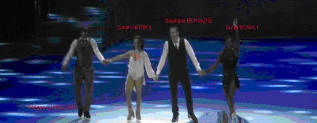 On peut voir Philippe CANDELORO, Surya BONALY, Sarah ABITBOL et Stéphane BERNADIS