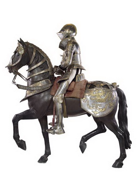 François 1er, 1 m 92, sur son cheval