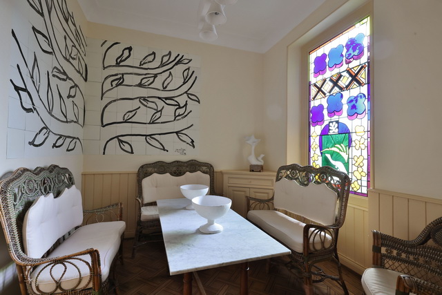 Salle à manger de la Villa Natachaà Saint-Jean-Cap-Ferratdécorée par Matisse