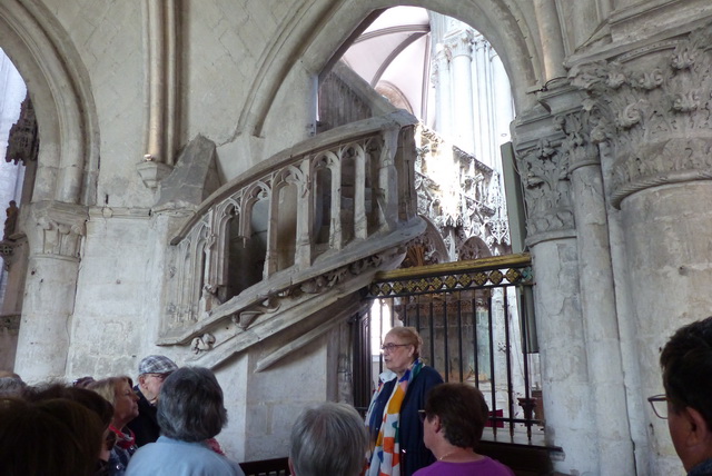 L'escalier d'accès au jubé