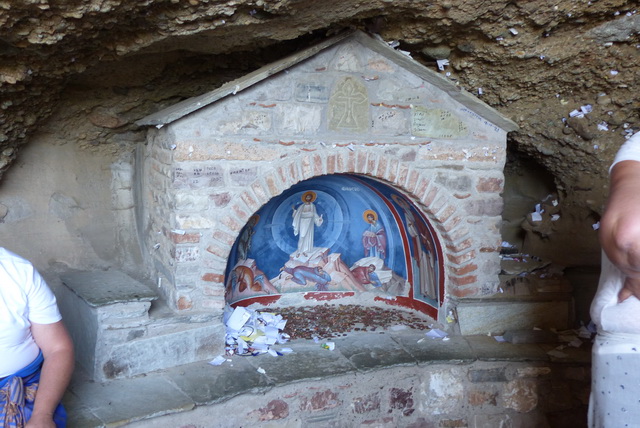 Petite chapelle à mi-hauteur de l'escalier