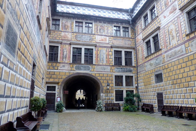 La cour intérieure du château