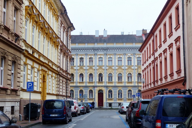 Les façades sont très colorées