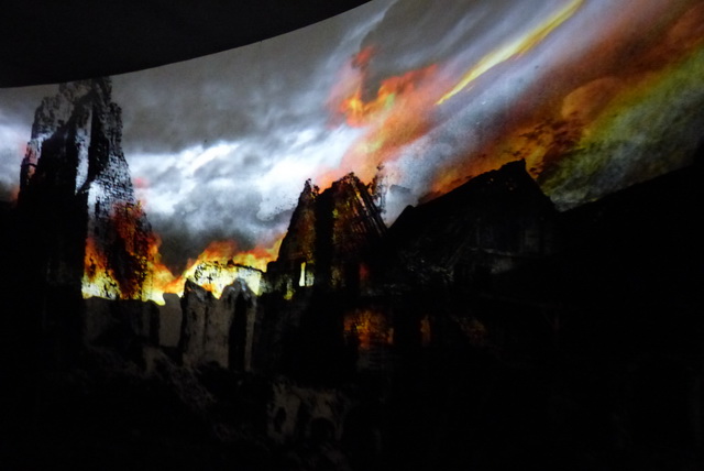 Arras bombardée